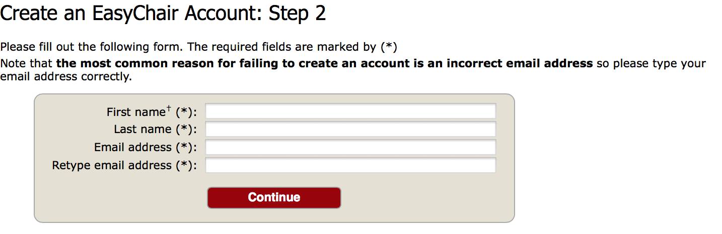 name and email form